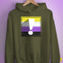 Nonbinary Pride Flag Exclamation Point Hoodie